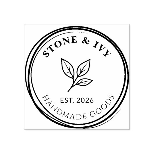 Douane Ronde Logo Rubber Stempel (Afrduk)