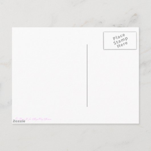 Douane sparen de Datum Assepoester Schuif op Roze Aankondigingskaart (Achterkant)