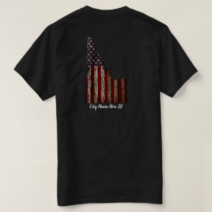 DOUANE - STADSNAAM - IDAHO PATRIOT BURNT WOOD CLR T-SHIRT