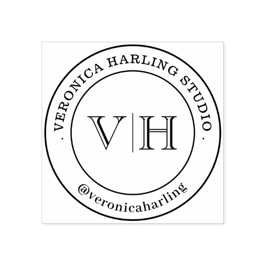 Douane Stempel – Groot Logo Stempel Handgemaakt  (Afrduk)