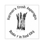 Douane stempels van rubber voor asperges (Afrduk)