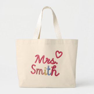 Douane tas, Bruidsmeisje cadeau tas, Geborduurd Grote Tote Bag