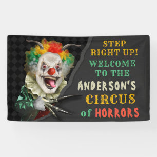 Douane van Carnaval van de Clown van het Circus Spandoek