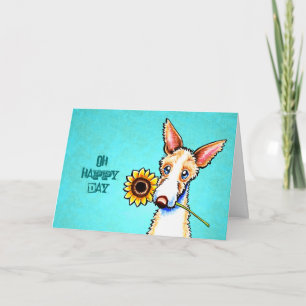 Douane van de Dag van de Zonnebloem van de Hond Kaart