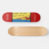 Douane van de Kunst Derp van de Kerstman van Skateboard (Horizontaal)