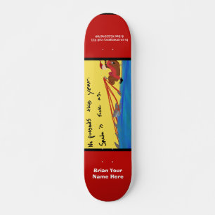 Douane van de Kunst Derp van de Kerstman van Skateboard