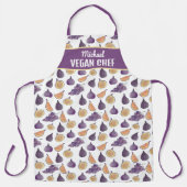 Douane Vegan Kitchen, figuren en druiven Schort (Voorkant)