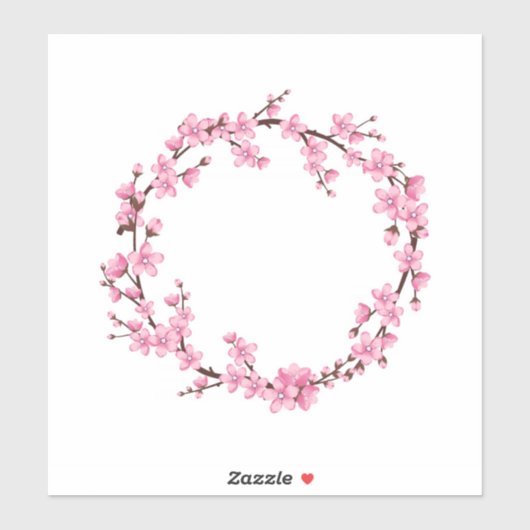 DOUANE VINYL-STICKER: KERRY BLOSSOM WREATH STICKER (Vel)
