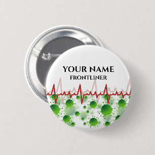 DOUANE-voorlijnnaam Ronde Button 5,7 Cm