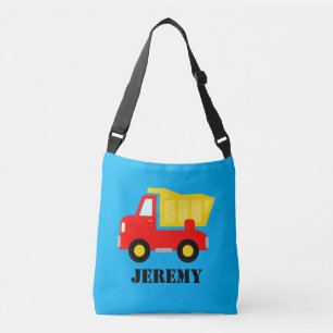 Douane vuilniswagen kruiszak voor schoolkinderen crossbody tas