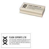 Douane Zakelijk Logo Rubber Stempel (Gestempeld)