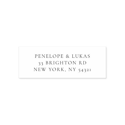 Douaneadres Moderne Zelfinking Stempel (Design)