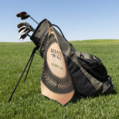 DOUANEAFDRUKDIJMEDAL Bronze Champion EDITABLE Golfhanddoek (Groen)