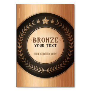 DOUANEAFDRUKDIJMEDAL Bronze Champion EDITABLE Kaart