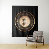 DOUANEAFDRUKDIJMEDAL Bronze Champion EDITABLE Wandkleed (In situ)