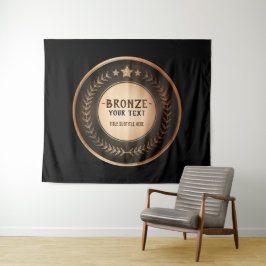 DOUANEAFDRUKDIJMEDAL Bronze Champion EDITABLE Wandkleed