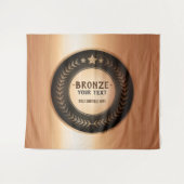 DOUANEAFDRUKDIJMEDAL Bronze Champion EDITABLE Wandkleed (Voorkant (horizontaal))