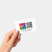 Douanebedrijf Logo hier QR Code Sjabloon Badge (Handheld)