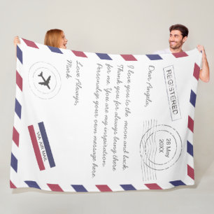 Douanebericht Air Mail Letter Fleece Deken