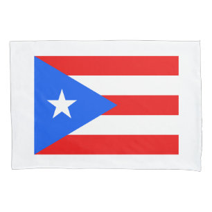 Douanehoofdkussen onder de vlag van Puerto Rico Kussensloop