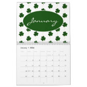Douanejaar Iers Shamrock Patroon Modern 2020 Kalender (Jan 2026)
