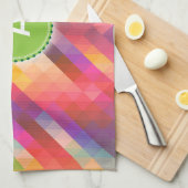 Douanemonogram Kleurrijke Patterned Abstract Theedoek (Quarter Fold)