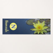 DOUANEMONOGRAM NAMASTE ZEN GEEL LOTUS YOGAMAT (Voorkant (horizontaal))