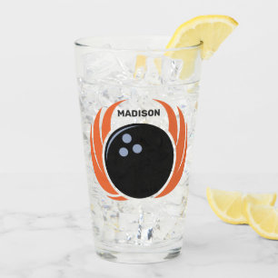 Douanenaam Bowling Bal met Vlammen Glas