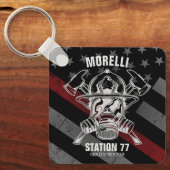 Douanenaam Brandweerpost Sleutelhanger (Voorkant)