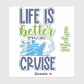 Douanenaam Cruise Sticker (Vel)