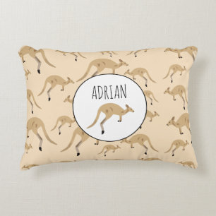Douanenaam Cute Australian Kangaroo Pattern Accent Kussen