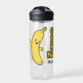 Douanenaam Cute Bananas Waterfles (Voorkant)