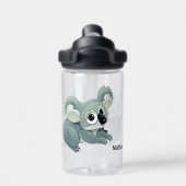 Douanenaam Cute Koala Waterfles (Achterkant)