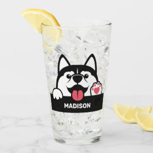 Douanenaam Cute Siberian Husky Glas