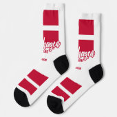 Douanenaam Denemarken Vlag Sokken (Links)