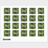 Douanenaam Groene Camouflage/Militaire Stickers (Vel)
