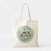 Douanenaam Illinois Lighthouse Tote Bag (Achterkant)