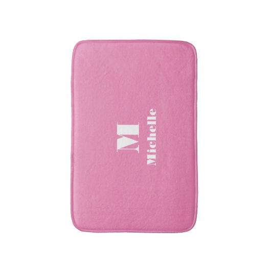 Douanenaam Initiaal Stevige Kleur Badmat (Voorkant Verticaal)