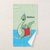 Douanenaam, Jongen, Verjaardag Dinosaurus Bad Handdoek (Handdoek)