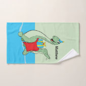 Douanenaam, Jongen, Verjaardag Dinosaurus Bad Handdoek (Handdoek)