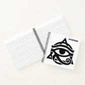 Douanenaam & Kleur Oog van Horus Notitieboek (Binnen)