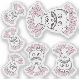 Douanenaam Konijnendier Boerderij Sticker