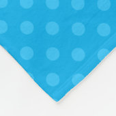 Douanenaam lacrosse sticks sky blue polka stips fleece deken (Hoek)