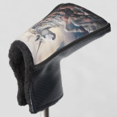 Douanenaam Mooie Eenhoorn Golfheadcover (3/4 voorkant)