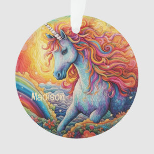 Douanenaam Mooie Eenhoorn Ornament