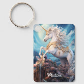 Douanenaam Mooie Eenhoorn Sleutelhanger (Voorkant)