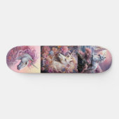 Douanenaam Mooie Eenhoorns Skateboard (Horizontaal)