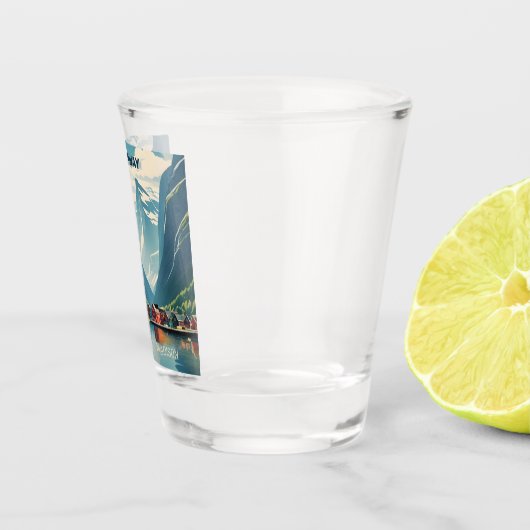 Douanenaam Noorwegen Shot Glas (Rechts)