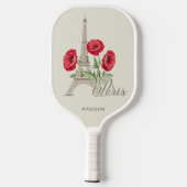 Douanenaam Parijs Frankrijk Pickleball Paddle (Achterkant)