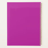Douanenaam Roze/Gouden Bloem Ontwerpplanner Planner (Achterkant)